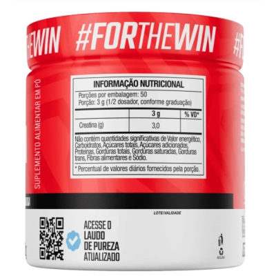 Creatina Monohidratada 100% Pura, Sabor Neutro, Opções, FTW