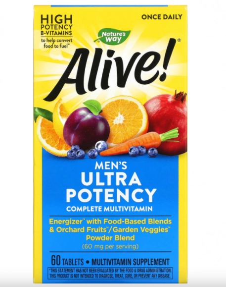 Multivitamínico Alive, ultra potência para Homens, Natures Way