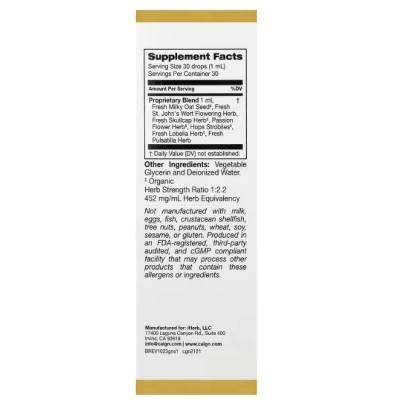 Goodnight Sleep, Fórmula Suave e Calmante para Dormir, 30ml, California Gold Nutrition