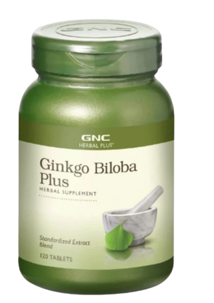 Ginkgo Biloba Herbal Plus, 50mg, 120 Cápsulas, GNC
