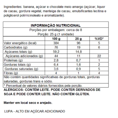 Bananinha Artesanal, 3 Unidades, Sabores, Tachão Ubatuba