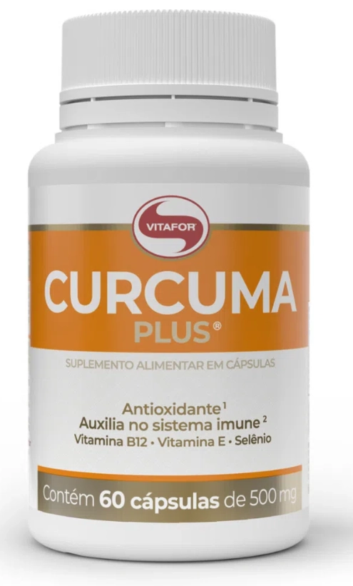 Cúrcuma Plus, 130mg, 60 Cápsulas, Vitafor