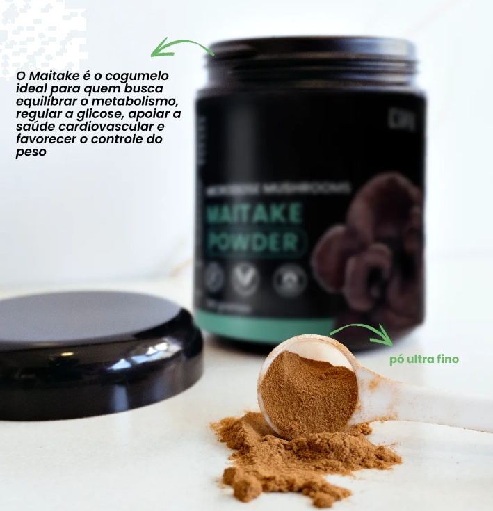 Cogumelo Maitake  Powder, 100g Extrato em Pó, Microdose Life
