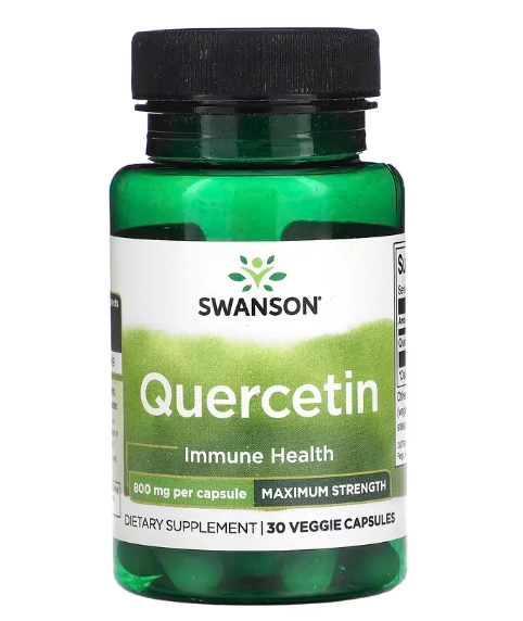 Quercetina, Força Máxima, 800mg, 30 Cápsulas, Swanson