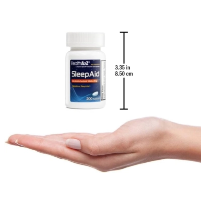 Doxilamina 25mg, Auxiliar de Sono, 200 Comprimidos, Health A2Z