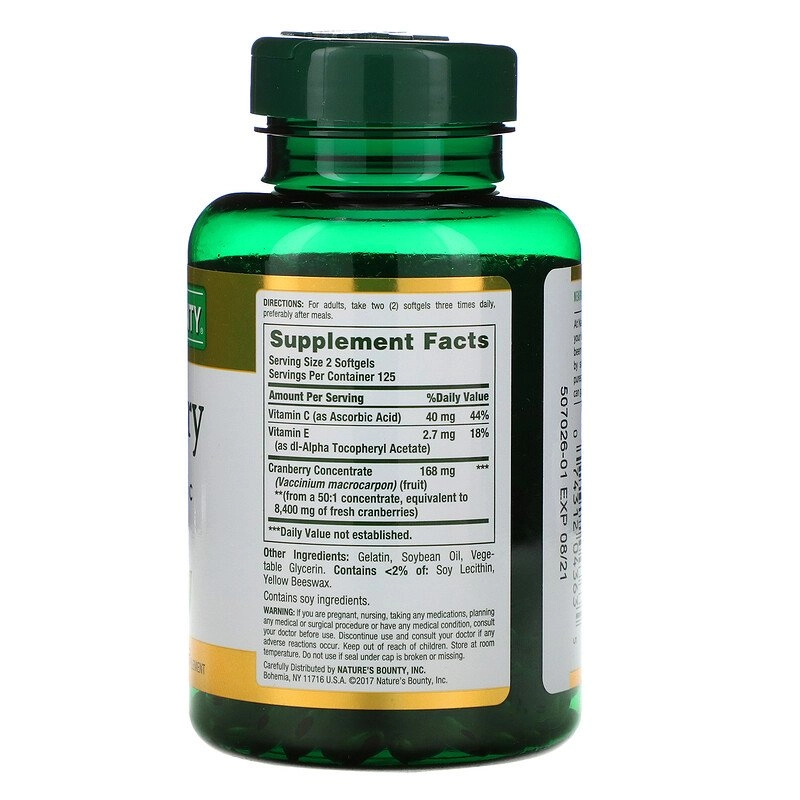 Cranberry, 4200mg, 250 Cápsulas, Natures Bounty