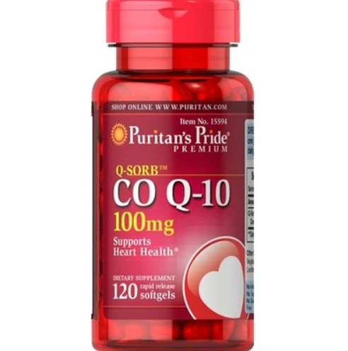 Coenzima Q10, 100mg, 120 Cápsulas em Gel, Puritan's Pride