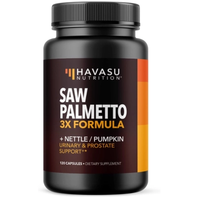Saw Palmetto 3x Formula, com Extrato de Urtiga e Semente de Abóbora, 120 Cápsulas, Havasu Nutrition