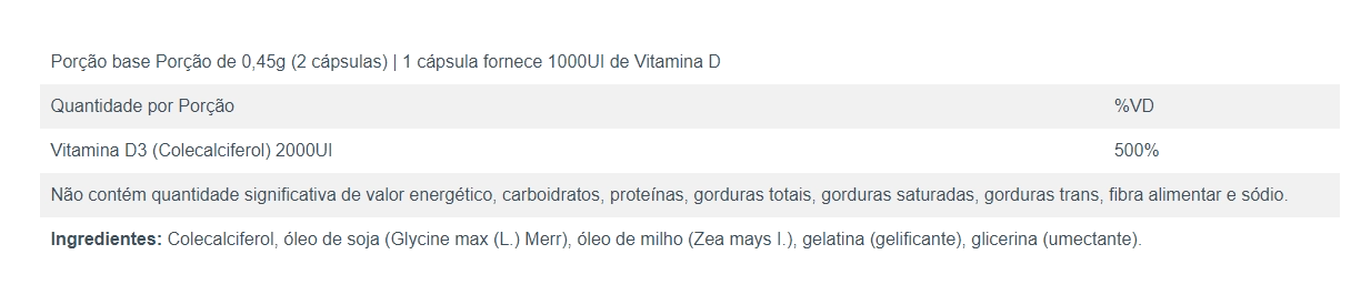 Vitamina D, 2000UI, 200 Cápsulas, Sundown