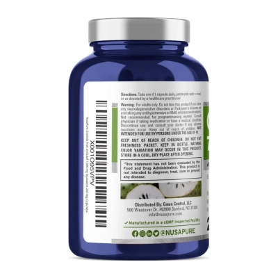 Graviola, 7,500mg, 200 Cápsulas Veganas, NusaPure