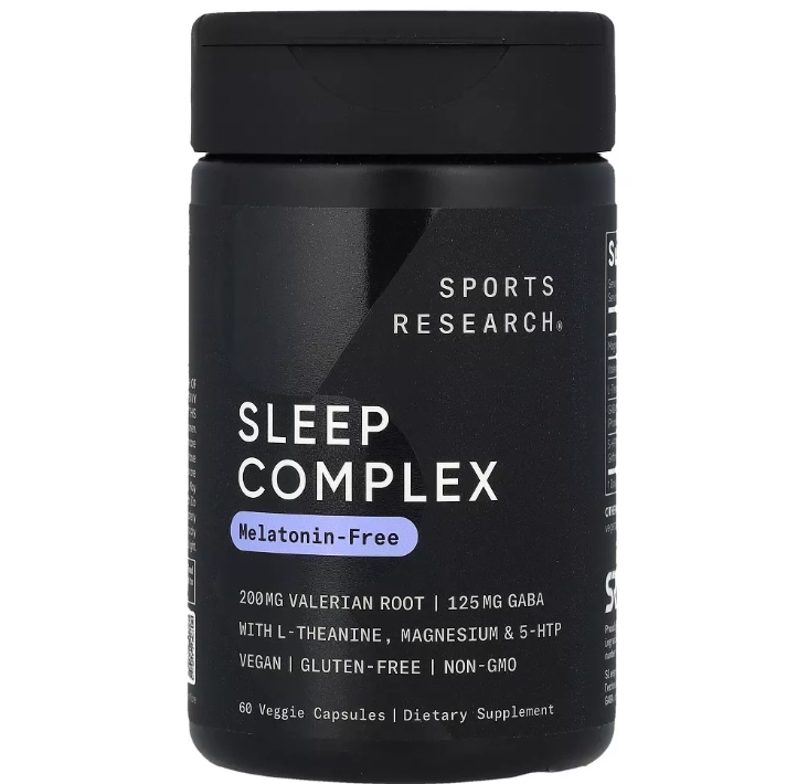 Sleep Complex, Melatonina Free, 60 Cápsulas, Sports Research