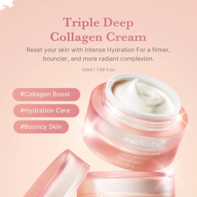 Triple Collagen Cream, Niacinamide, 50ml, Medicube 