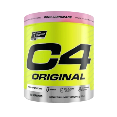 C4 Pre Workout Original, Energia, Foco e Pump no Treino, Alta Performance, 50 Doses, Cellucor