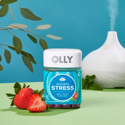 Goodbye Stress, Suplemento para Alívio do Estresse, 42 Gomas, Sabor Frutas Silvestres, OLLY