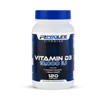 Vitamina D3 10.000 UI, 120 Softgels, Proline Vitamins