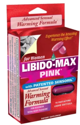 Libido Max Pink for Women, Libido Feminino, 16 softgels, Applied Nutrition