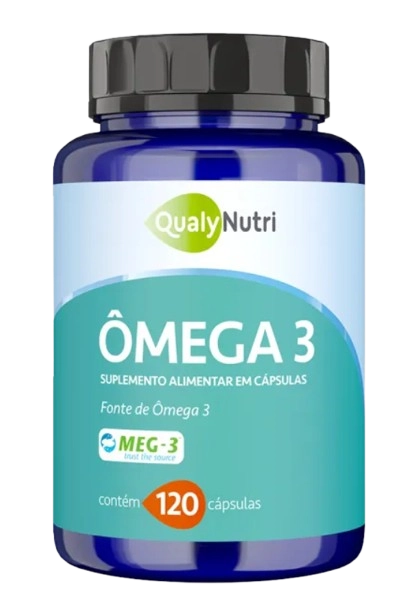 Ômega 3 1000mg, 120 Cápsulas, QualyNutri