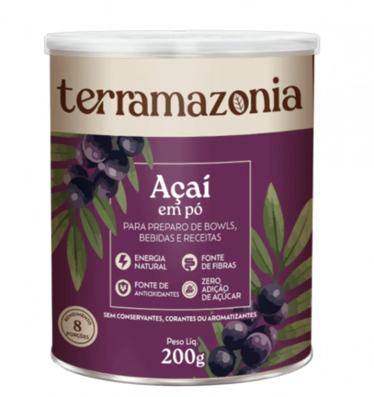 Açaí Em Pó, 200g, Terramazonia