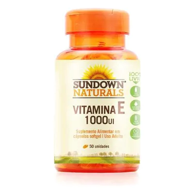 Vitamina E, 1000IU, 50 cápsulas, Sundown
