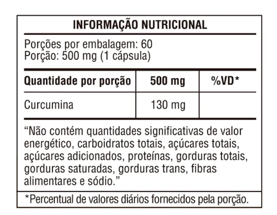 Curcuma 500mg, 60 Cápsulas, Ocean Drop