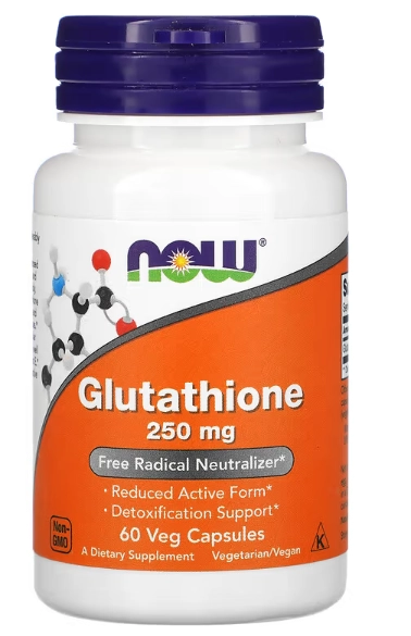 Glutationa, 250 mg, 60 Cápsulas, Now