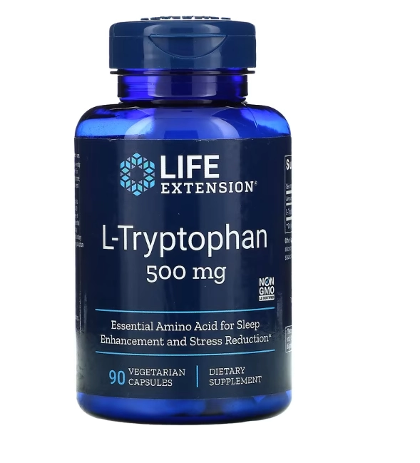 L-Triptofano, 500 mg, 90 Cápsulas, Life Extension