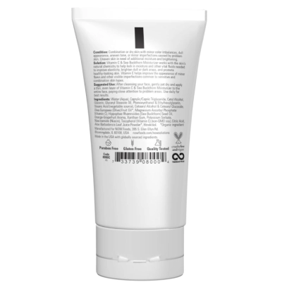 Hidratante de Vitamina C  e Espinheiro do Mar, Iluminação e Rejuvenescimento, 59ml, Now