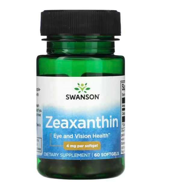 Zeaxantina 4mg, 60 Cápsulas, Swanson