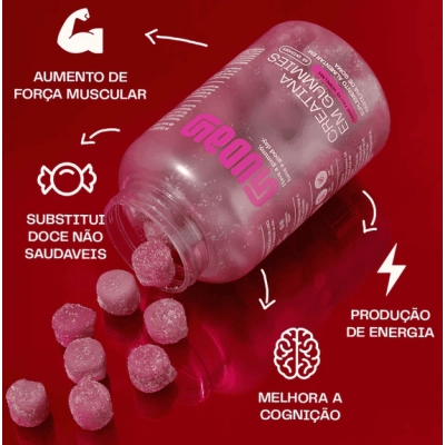 Creatina, 60 Gomas Sabores, Guday