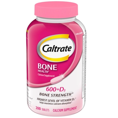 Bone Health, Suplemento de Cálcio e Vitamina D, 200 Comprimidos, Caltrate