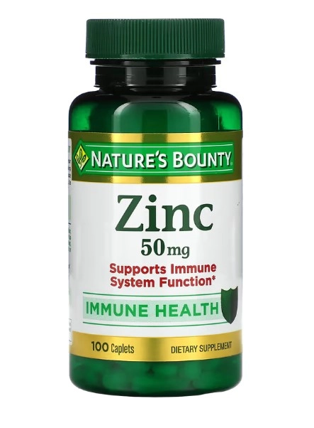 Zinco, 50mg, 100 capsulas, Nature's Bounty