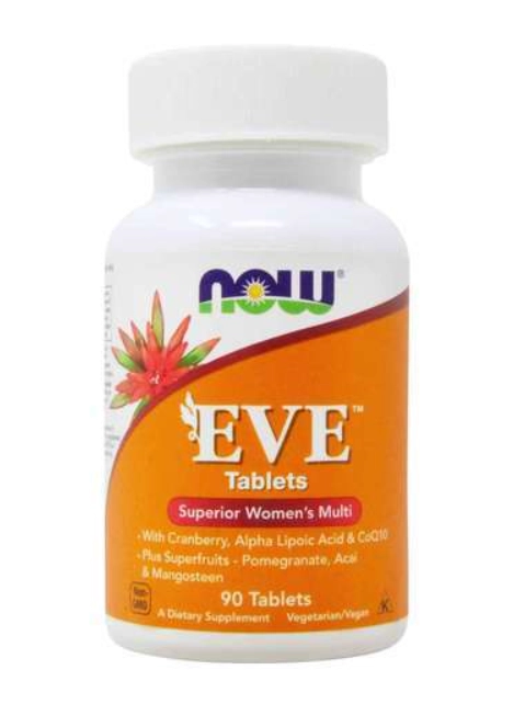 EVE, Multivitamínico para as mulheres, 90 Tablets, Now