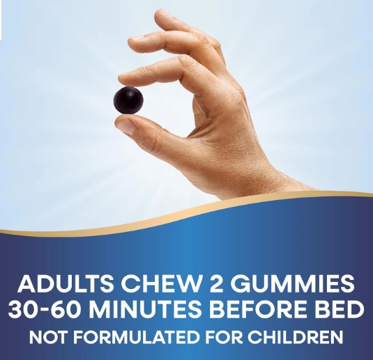 Sleep Well Gummies, Dormir Bem com Melatonina 5mg, Magnésio e Ashwagandha, 90 Gomas Sabor Frutas Vermelhas, Nature's Way