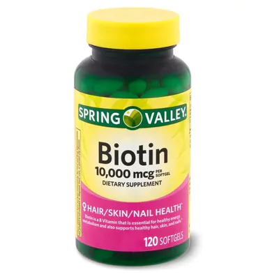 Biotina, 10.000mcg, 120 capsulas, Spring Valley