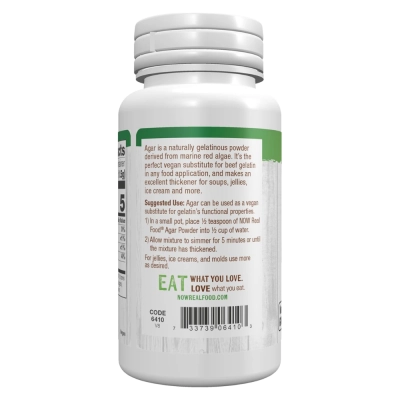 Agar Powder, 57g, Now Real Food 