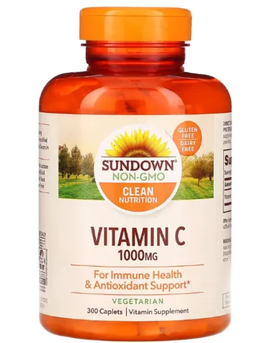 Vitamina C 1000mg, 300 Cápsulas, Sundown