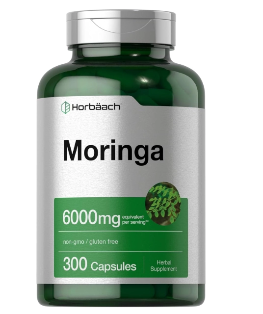 Moringa Oleifera 6000mg, 300 Capsulas, Horbaach
