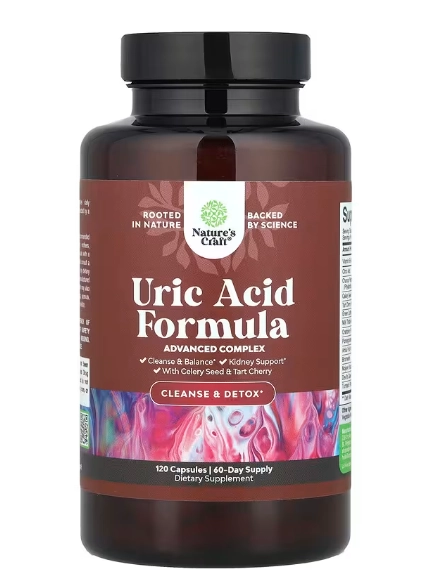 Uric Acid Support, Fórmula de Ácido Úrico, 120 Cápsulas, Natures Craft