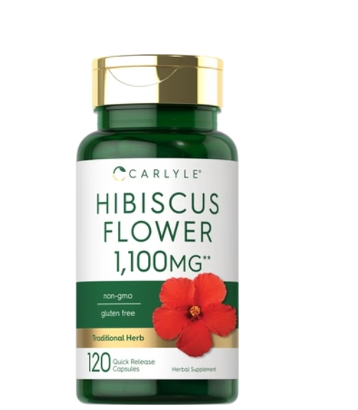 Hibiscus Flower Extract, 1100mg, 120 Capsules, Carlyle