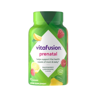 Pré-Natal, Folate &amp; Dha,Raspberry Lemonade, 90 Gummies, Vitafusion 