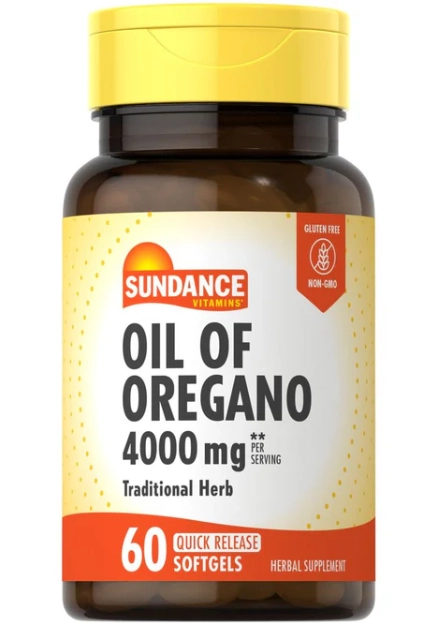 Óleo de Orégano, 1500mg, 60 Softgels, Sundance