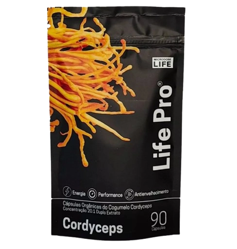Extrato Cordyceps Militaris,Auxilio a Energia, Vitalidade e Libido, 90 Cápsulas, Microdose Life