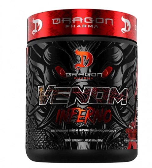 Pré treino, Venom Inferno, 280g, Dragon Pharma
