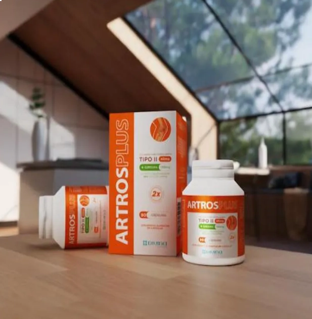 Artros Plus, Colágeno UC-II + Curcuma, 90 Comprimidos, Divina Pharma
