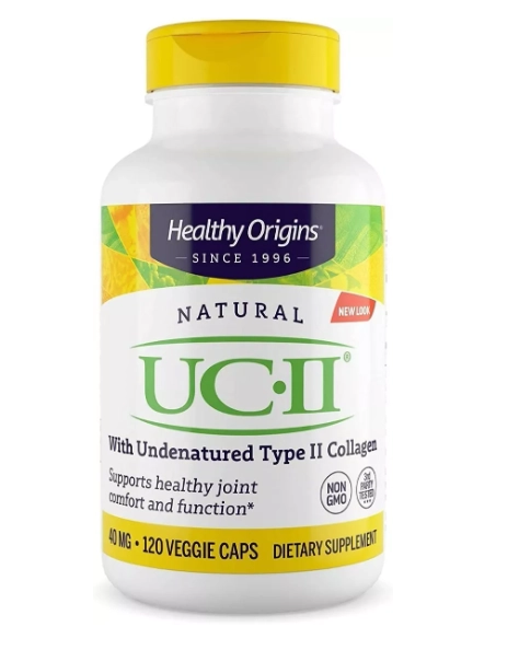 Colágeno UC-II Tipo 2, 40mg, 120 Cápsulas, Healthy Origins