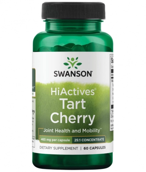 Extrato de Cereja, Cherry Extract, 465mg, 60 cápsulas, Swanson