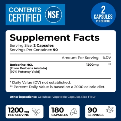 Berberie 1200mg, 180 Cápsulas, We Like Vitamins