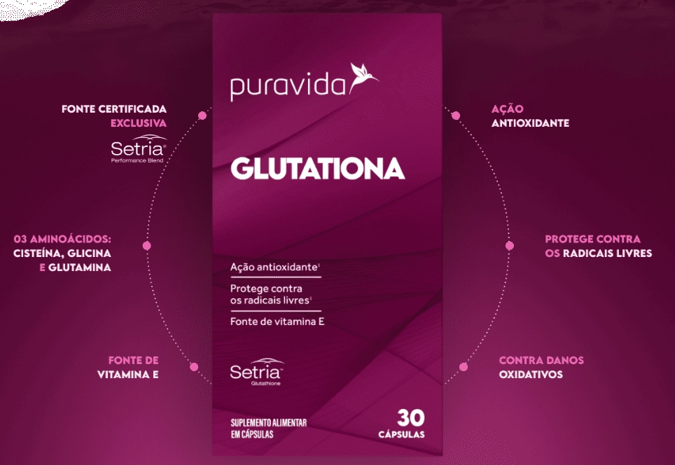 Glutationa, 30 Cápsulas, PuraVida
