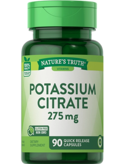 Potássio Citrate, 275mg, 90 cápsulas, Nature's Truth