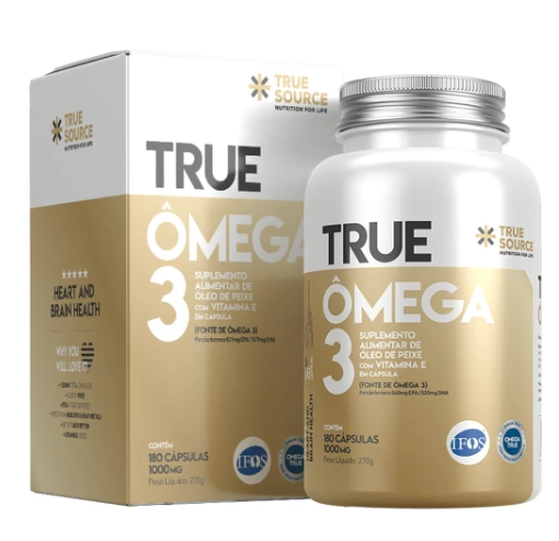 Ômega 3, 1000mg, 180 Cápsulas, True Source